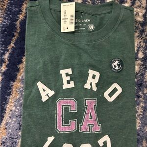 Aeropostale Green Graphic Tee